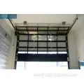 Automatic 8x7 frosted glass aluminium garage doors